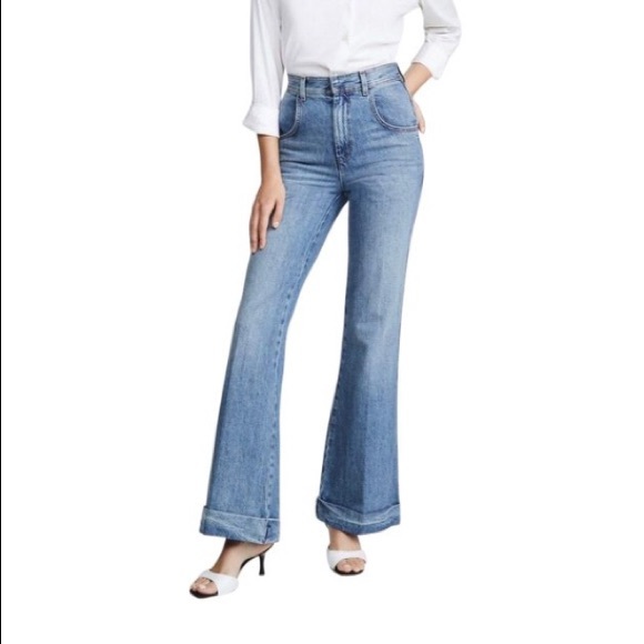 RE/DONE 70s Ultra High Rise Bell Bottom Jeans 28 - Picture 1 of 9